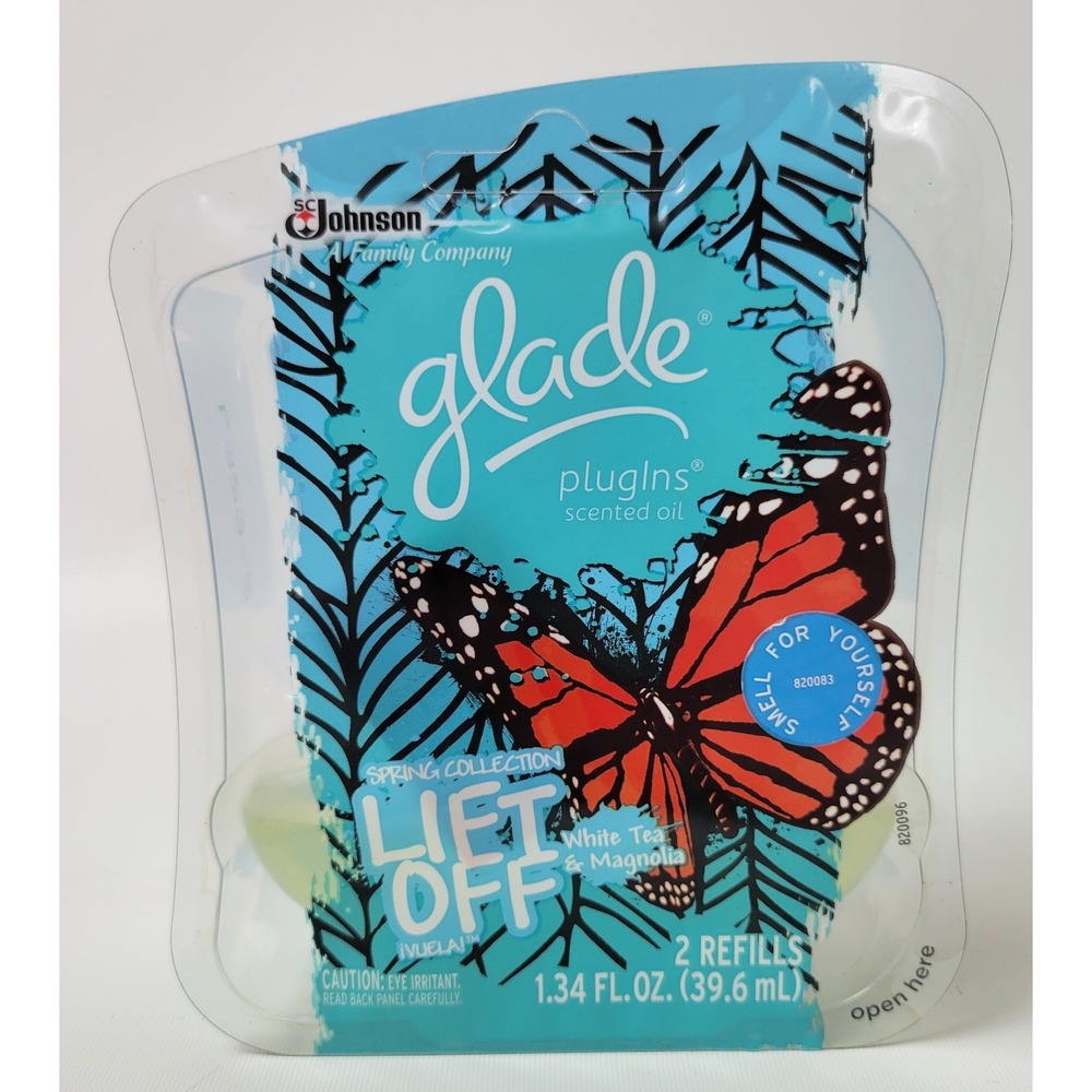 Glade PlugIns Scented Oil Refills 2ct Lift Off White Tea & Magnolia Spring 2013